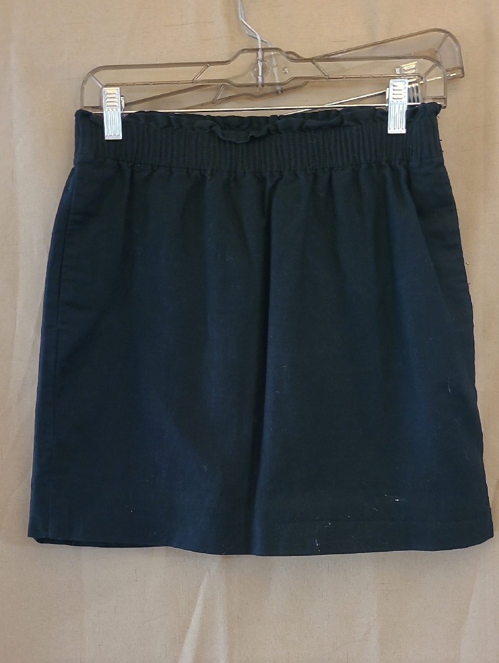 J. Crew Black Elastic Waist Skirt